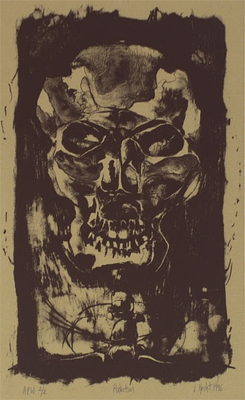 Artist: b'Hecht, Lisa.' | Title: b'Protection' | Date: 1996, February | Technique: b'lithograph, printed in black ink, from one stone' Artist: b'Hecht, Lisa.' | Title: b'Protection' | Date: 1996, February | Technique: b'lithograph, printed in black ink, from one stone'