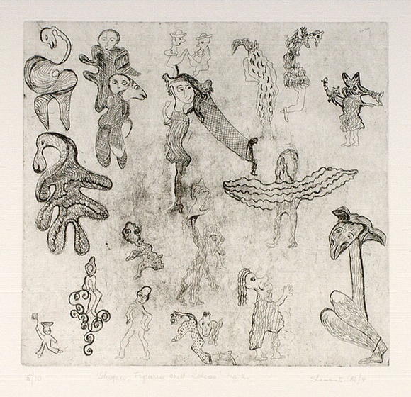 Artist: b'Shearer, Mitzi.' | Title: b'Shapes, figures and ideas 2' | Date: 1981 Artist: b'Shearer, Mitzi.' | Title: b'Shapes, figures and ideas 2' | Date: 1981