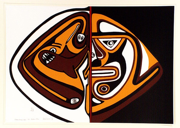 Artist: b'Lasisi, David.' | Title: b'Khorokhorotubu the poison man' | Date: 1976 | Technique: b'screenprint, printed in colour, from four stencils' Artist: b'Lasisi, David.' | Title: b'Khorokhorotubu the poison man' | Date: 1976 | Technique: b'screenprint, printed in colour, from four stencils'