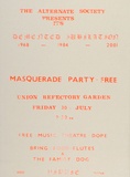 Artist: MAGIC POSTERS | Title: Masquerade Party | Technique: screenprint, printed in colour, from multiple stencils