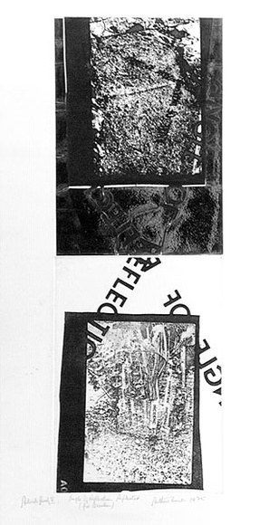 Artist: b'WICKS, Arthur' | Title: b'Angle of reflection reflected (for Newton)' | Date: 1975 | Technique: b'photo-etching, printed in black ink, from one plate' Artist: b'WICKS, Arthur' | Title: b'Angle of reflection reflected (for Newton)' | Date: 1975 | Technique: b'photo-etching, printed in black ink, from one plate'