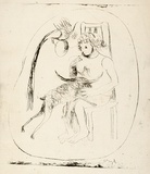 Artist: BOYD, Arthur | Title: (Seated figure and ram). | Date: 1960-70 | Copyright: Reproduced with permission of Bundanon Trust