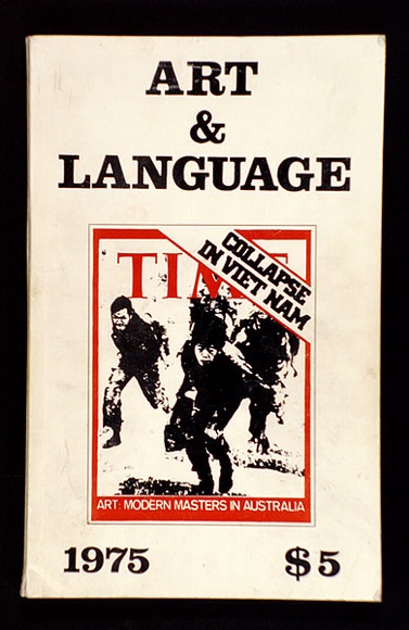 Artist: b'Smith, Terry.' | Title: b'Art & Language, New York<>Australia 1975. Sydney: Art and Language Press. 1976' | Date: 1976 | Technique: b'offset-lithograph, printed in black ink' Artist: b'Smith, Terry.' | Title: b'Art & Language, New York<>Australia 1975. Sydney: Art and Language Press. 1976' | Date: 1976 | Technique: b'offset-lithograph, printed in black ink'