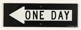 Title: One day | Date: 2004 | Technique: embossing (pressed aluminium); screenprint, printed in black ink, from one stencil