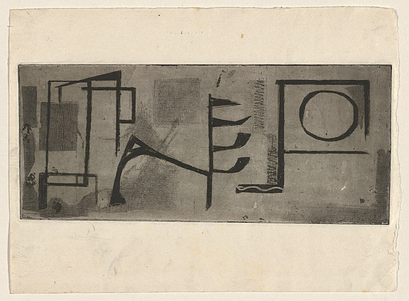 Title: b'Surfaces No.1' | Date: c. 1960 | Technique: b'soft-ground etching, printed in black ink, from one plate'