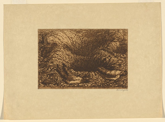 Artist: b'Hirschfeld Mack, Ludwig.' | Title: b'Who dares demand futher thousands.' | Date: 1918 | Technique: b'etching, printed in black ink, from one plate' Artist: b'Hirschfeld Mack, Ludwig.' | Title: b'Who dares demand futher thousands.' | Date: 1918 | Technique: b'etching, printed in black ink, from one plate'