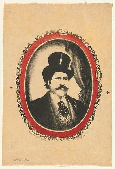 Artist: b'Missingham, Hal.' | Title: b'Bert, the showman' | Date: 1931 | Technique: b'lithograph, printed in colour, from two plates' Artist: b'Missingham, Hal.' | Title: b'Bert, the showman' | Date: 1931 | Technique: b'lithograph, printed in colour, from two plates'