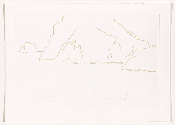 Title: b'Antarctica (sheet 3)' | Date: 1988 | Technique: b'photo-etching and embossing, printed in intaglio and relief, from two zinc plates'