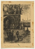 Artist: Groblicka, Lidia. | Title: Slums | Date: 1953-54 | Technique: lithograph, printed in black ink, from one stone