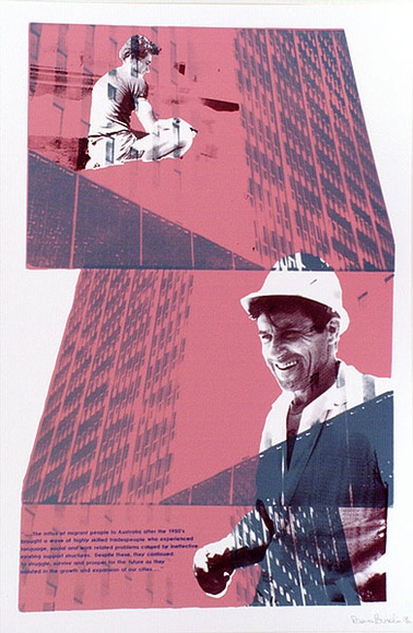 Artist: b'Busolin, Diana.' | Title: b'Growth and expansion.' | Date: 1986 | Technique: b'screenprint, printed in colour, from multiple stencils' Artist: b'Busolin, Diana.' | Title: b'Growth and expansion.' | Date: 1986 | Technique: b'screenprint, printed in colour, from multiple stencils'