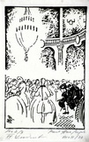 Artist: b'Haefliger, Paul.' | Title: b'Illustration for Oscar Wilde tale Dancing to Mozart' | Date: 1931-33 | Technique: b'woodcut, printed in black ink, from one block'