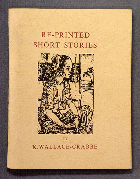 Artist: b'Wallace-Crabbe, Kenneth.' | Title: b'Re-printed short stories.' | Date: 1975 | Technique: b'wood-engravings, lineblocks, letterpress, printed in black ink' | Copyright: b'Courtesy the estate of Kenneth Wallace-Crabbe' Artist: b'Wallace-Crabbe, Kenneth.' | Title: b'Re-printed short stories.' | Date: 1975 | Technique: b'wood-engravings, lineblocks, letterpress, printed in black ink' | Copyright: b'Courtesy the estate of Kenneth Wallace-Crabbe'