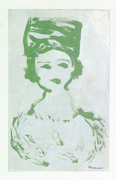 Artist: b'Shearer, Mitzi.' | Title: b'not titled' | Date: c.1965 | Technique: b'monotype, printed in colour from one plate' Artist: b'Shearer, Mitzi.' | Title: b'not titled' | Date: c.1965 | Technique: b'monotype, printed in colour from one plate'