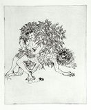 Artist: BOYD, Arthur | Title: Story of a ruined man. | Date: c.1970 | Technique: etching, printed in black ink, from one plate | Copyright: Reproduced with permission of Bundanon Trust