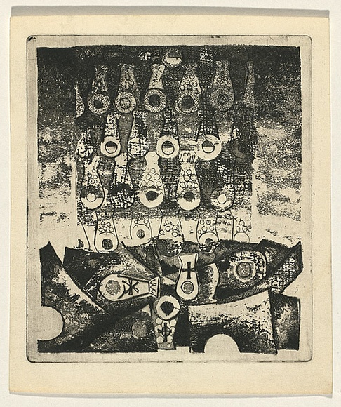 Title: b'Panel for the seven days of creation 1' | Date: c.1965 | Technique: b'etching and aquatint, printed in black ink, from one plate' Title: b'Panel for the seven days of creation 1' | Date: c.1965 | Technique: b'etching and aquatint, printed in black ink, from one plate'