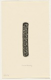 Artist: Murray, Janice. | Title: not titled [silver bangle series design] | Date: 1997, July | Technique: etching, printed in black ink, from one plate | Copyright: © Janice Murray and Jilamara Arts + Craft