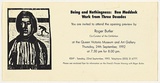 Title: b'Exhibition invitation QVMAG: Being and nothingness: Bea Maddock work from three decades' | Date: 1992